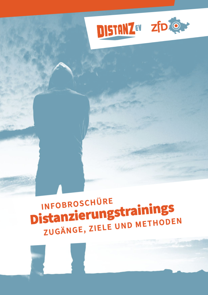 Infobroschüre Distanzierungstrainings – Zugänge, Ziele und Methoden