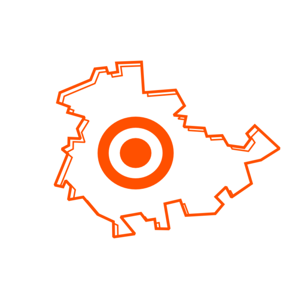 Stilisierte Landkarte Thüringens